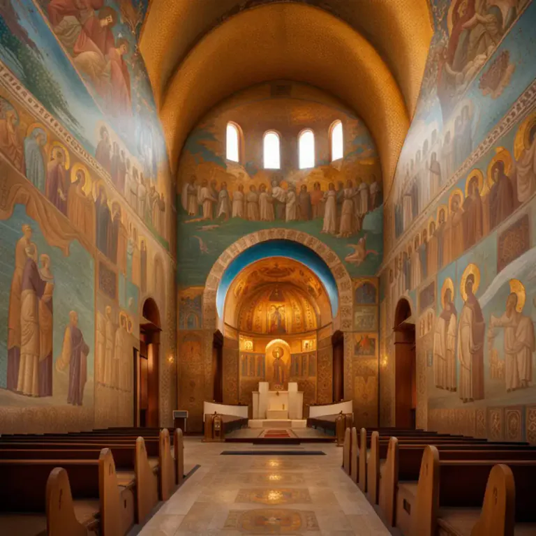 Visual representation of "byzantine" - Connected to or involving the Eastern Orthodox Church or the old Byzantine Empire