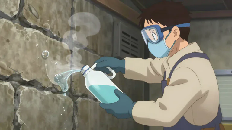 Visual representation of "muriatic" - Muriatic acid is a strong, corrosive acid commonly used for cleaning and etching surfaces.