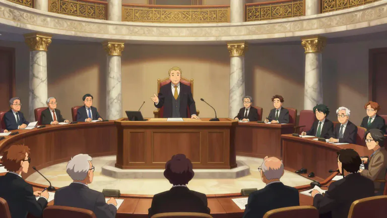 Visual representation of "senatorial" - Relating to a senate or its members