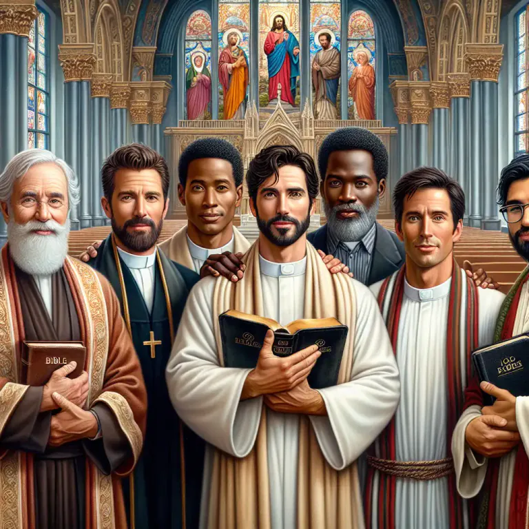 Visual representation of "priesthood" - The whole group of priests in a particular religion.