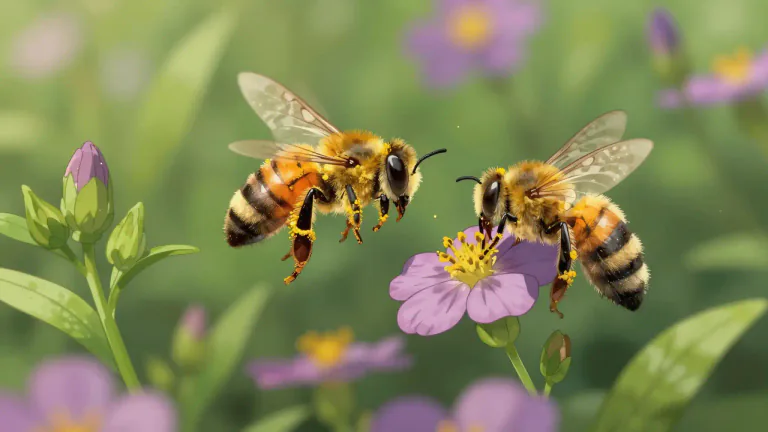 Visual representation of "gardener" - An insect or other small creature that helps with the growth of plants by spreading pollen.