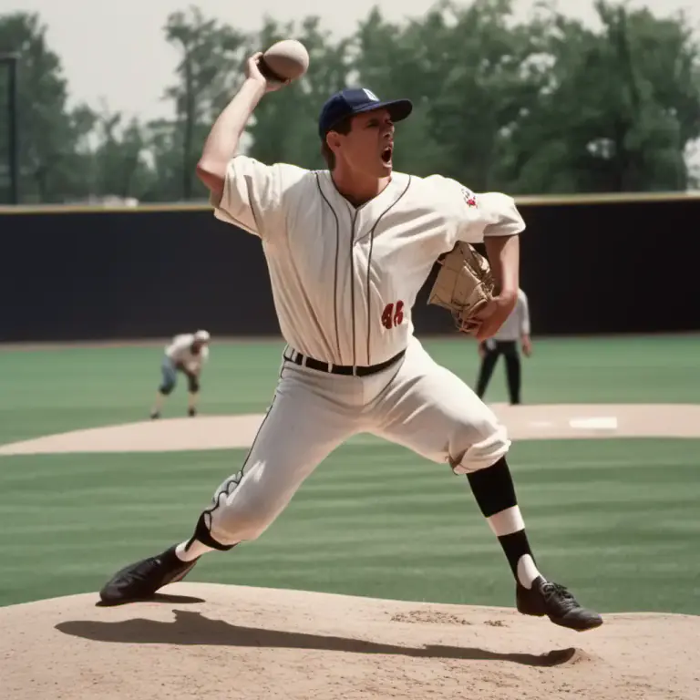 Visual representation of "change up" - In sports, particularly in baseball, to use a slower, deception pitch.