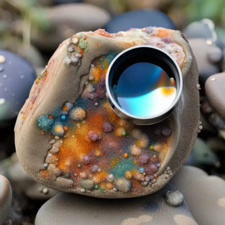 Visual representation of "inclusion" - In geology, it's a body or particle recognizably distinct from the substance in which it is embedded.