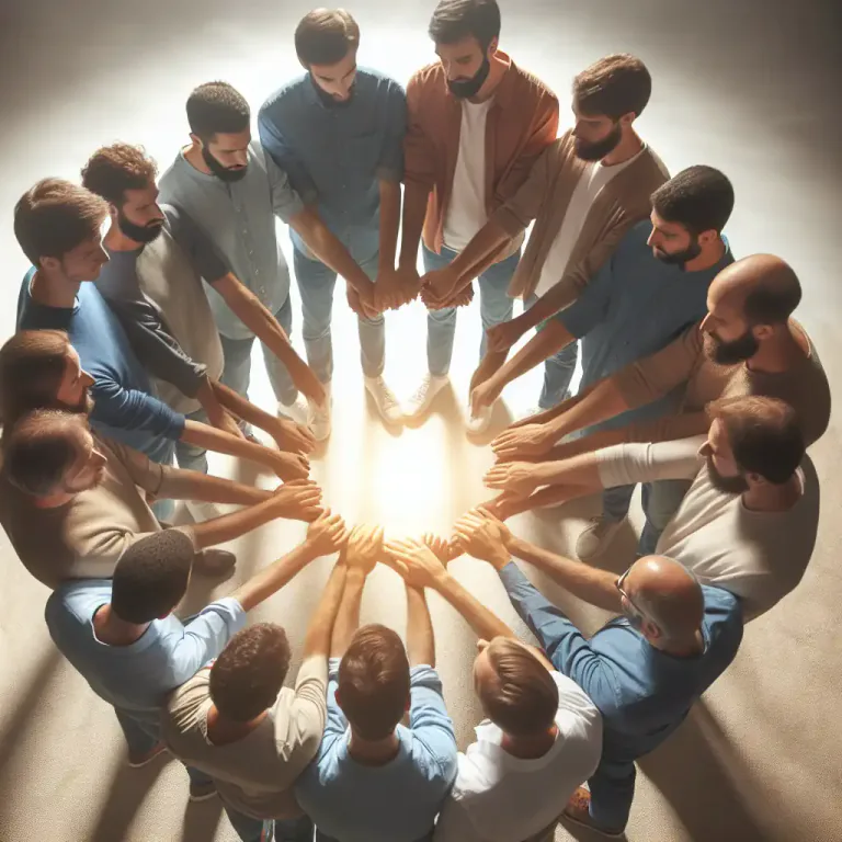 Visual representation of "brotherhood" - A form of address to a man or group of men, especially in a religious context.
