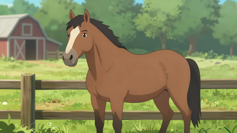 Visual representation of "gelding" - A male horse that cannot reproduce