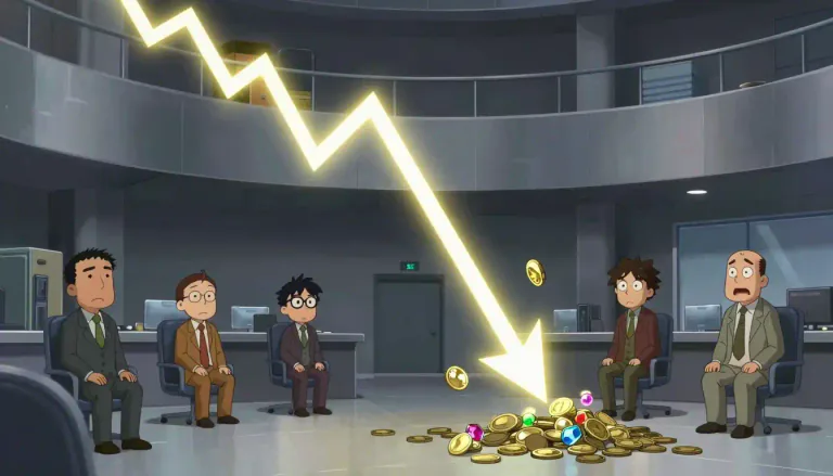 Visual representation of "plummet" - to quickly and suddenly decrease or fall a lot in value or level