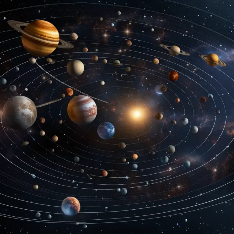 Visual representation of "astrological" - Describing something that is related to the patterns and movements of stars, planets and other celestial bodies.