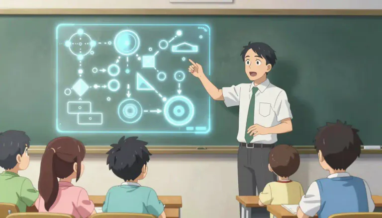 Visual representation of "explicate" - To explain something clearly and in detail