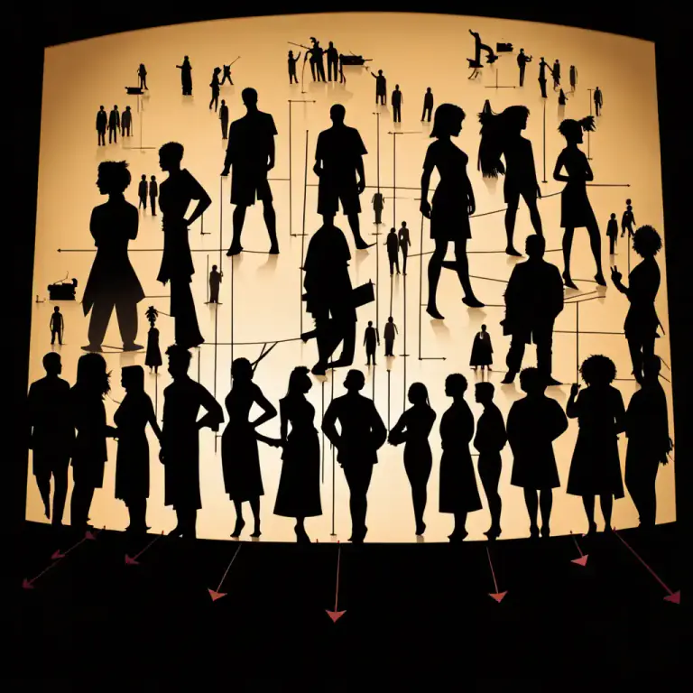 Visual representation of "exposition" - The part of a play or work of fiction in which the background to the main conflict is introduced