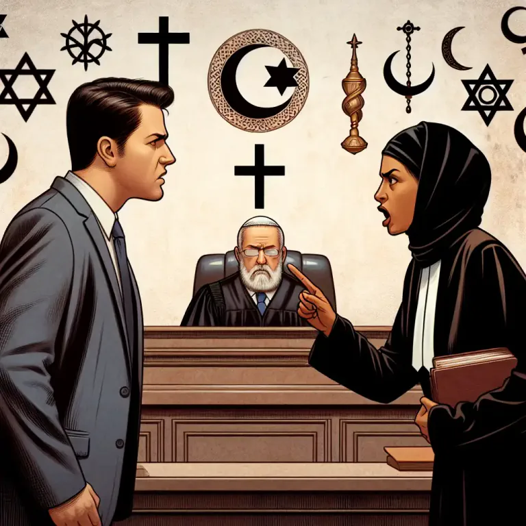 Visual representation of "blasphemy" - Something you say or do that shows you do not respect god or a religion.