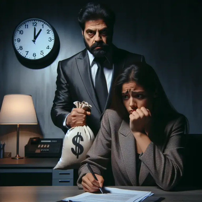 Visual representation of "usurious" - Relates to or involving the practice or action of lending money at unreasonably high rates of interest.
