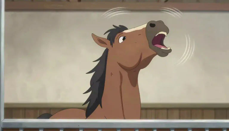 Visual representation of "neigh" - The sound a horse makes
