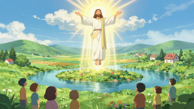 Visual representation of "premillennialism" - A belief in Christian eschatology that asserts that Jesus Christ will return before a literal thousand-year reign on Earth.