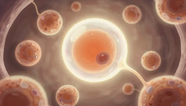 Visual representation of "oocyte" - An oocyte is a female reproductive cell that has not yet developed into a mature egg.