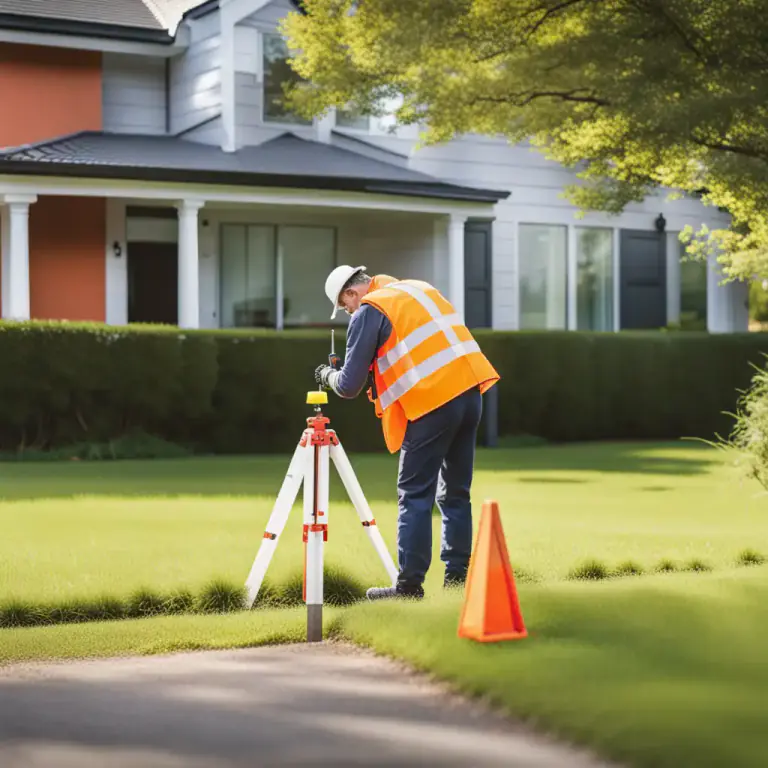 Visual representation of "plumb in" - To determine or set (a direction, boundary, position or limit)