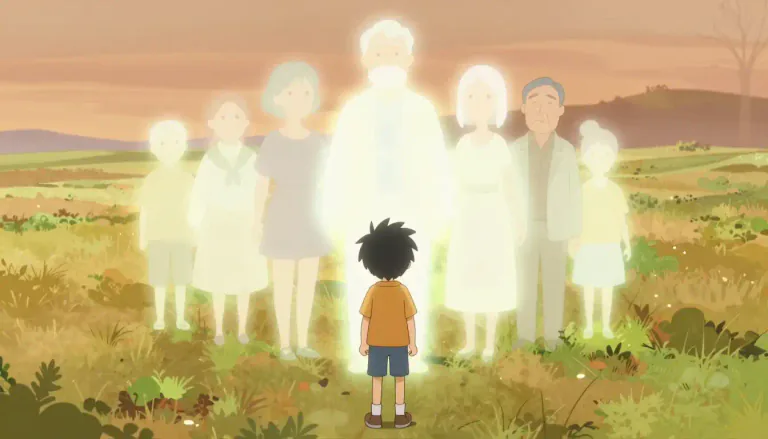 Visual representation of "forebear" - A person from whom another is directly descended; an ancestor.