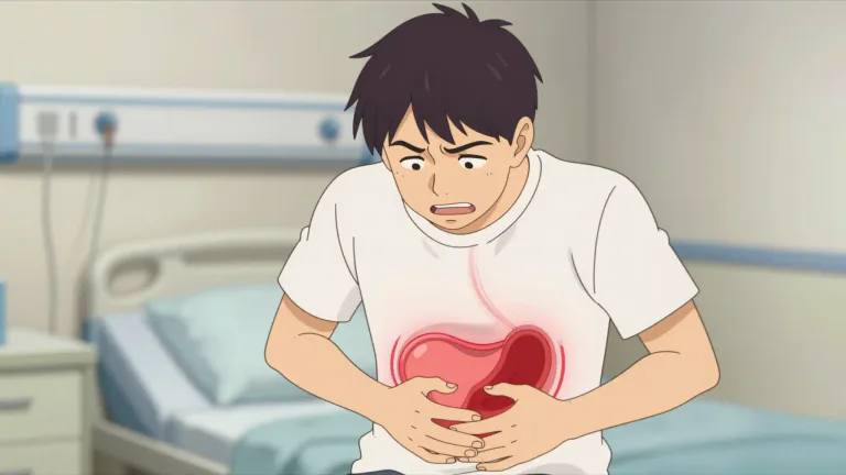 Visual representation of "appendicitis" - A health condition where the appendix gets inflamed and causes pain