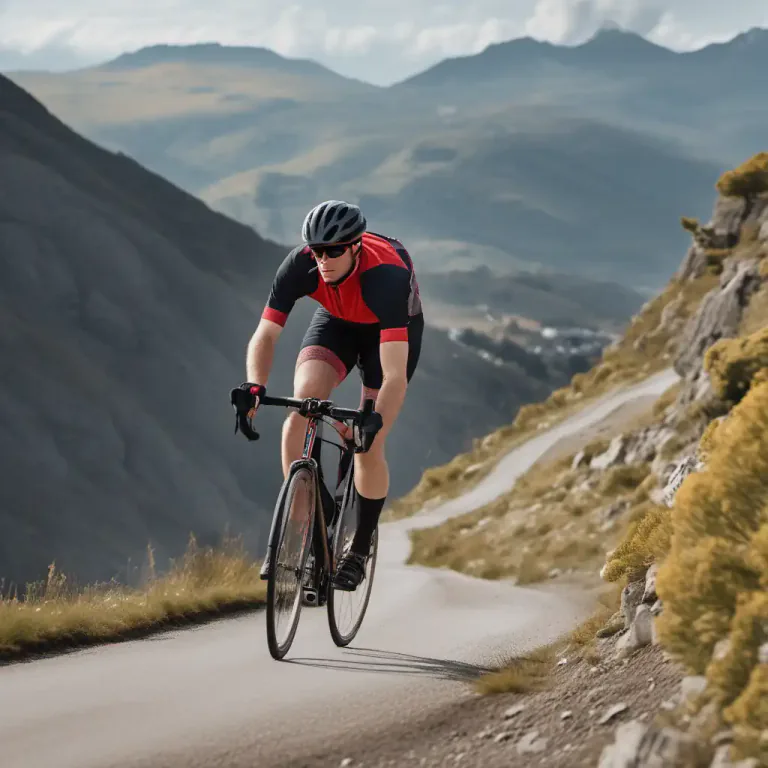 Visual representation of "cadence" - In cycling, the speed at which a cyclist pedals.