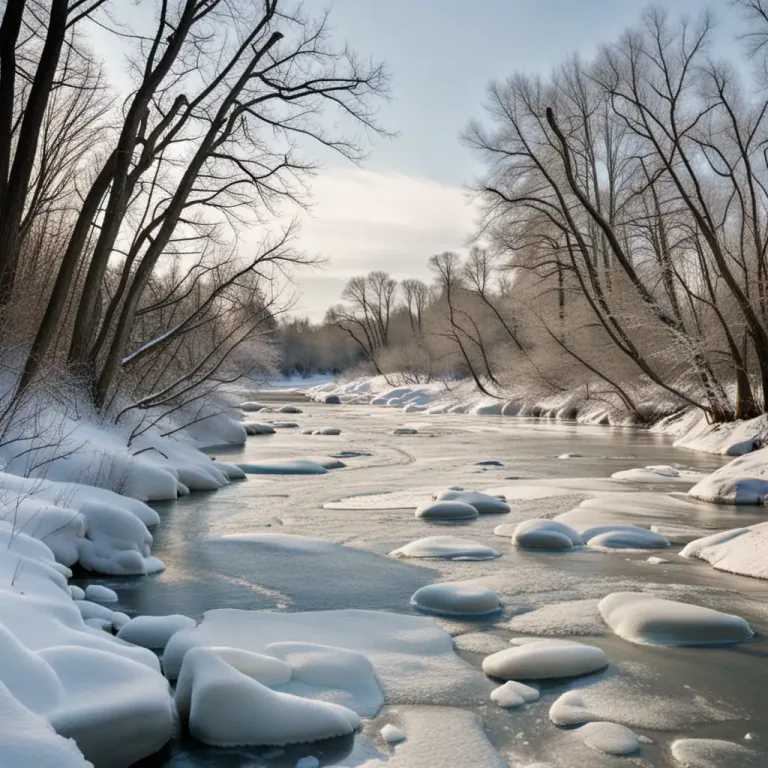 Visual representation of "thaw" - The process of something becoming unfrozen or no longer frozen