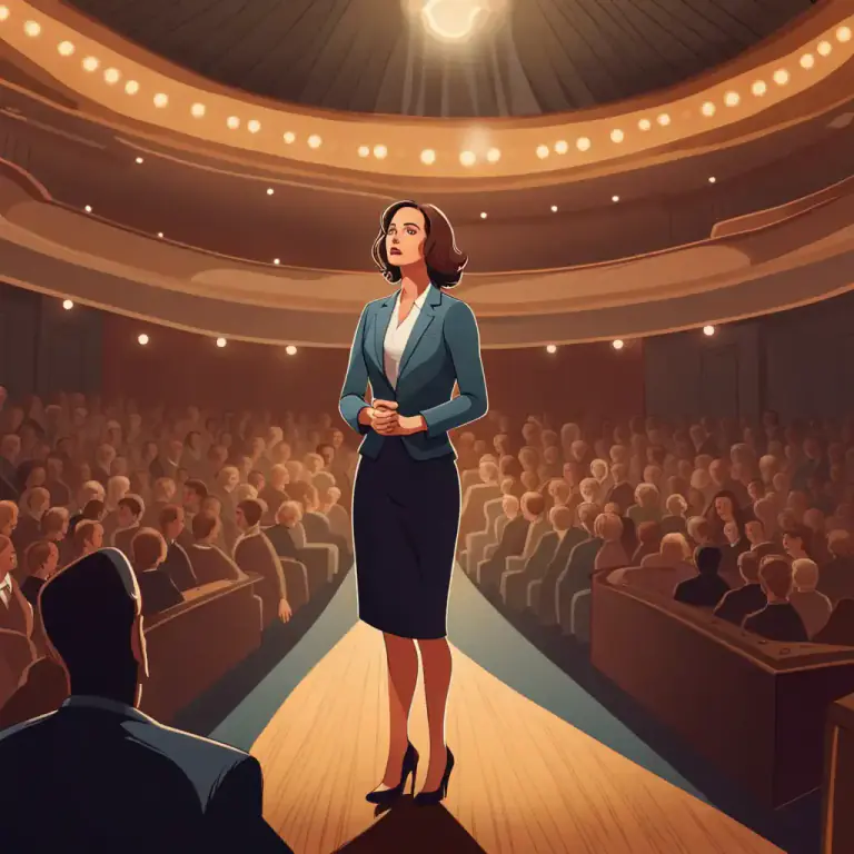 Visual representation of "in front" - In the presence or view of