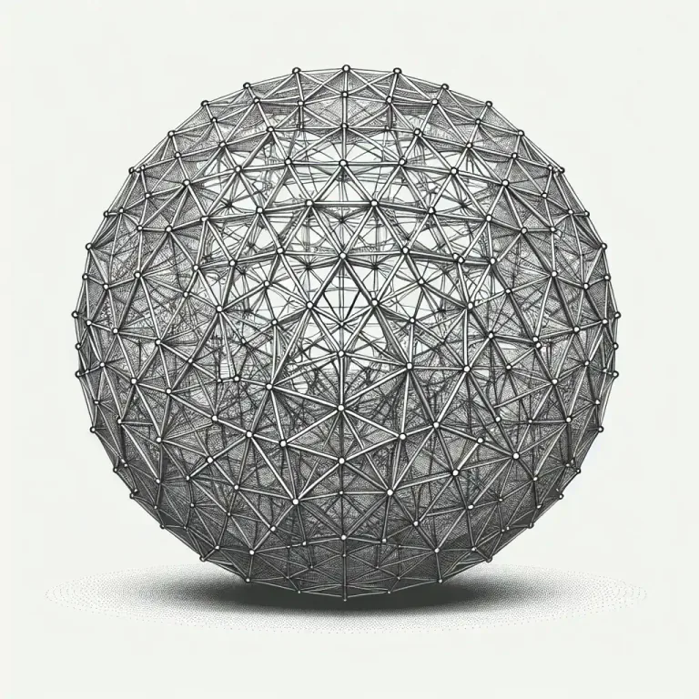 Visual representation of "geodesic" - Of or relating to a geodesic line or geodesic