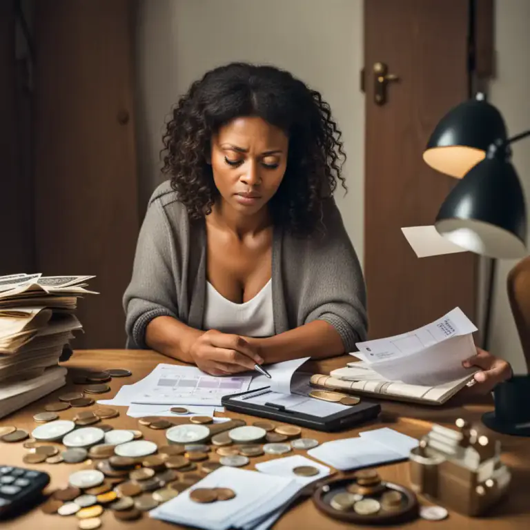 Visual representation of "scratch out" - To manage to live or continue in a difficult situation, especially with a lack of money.