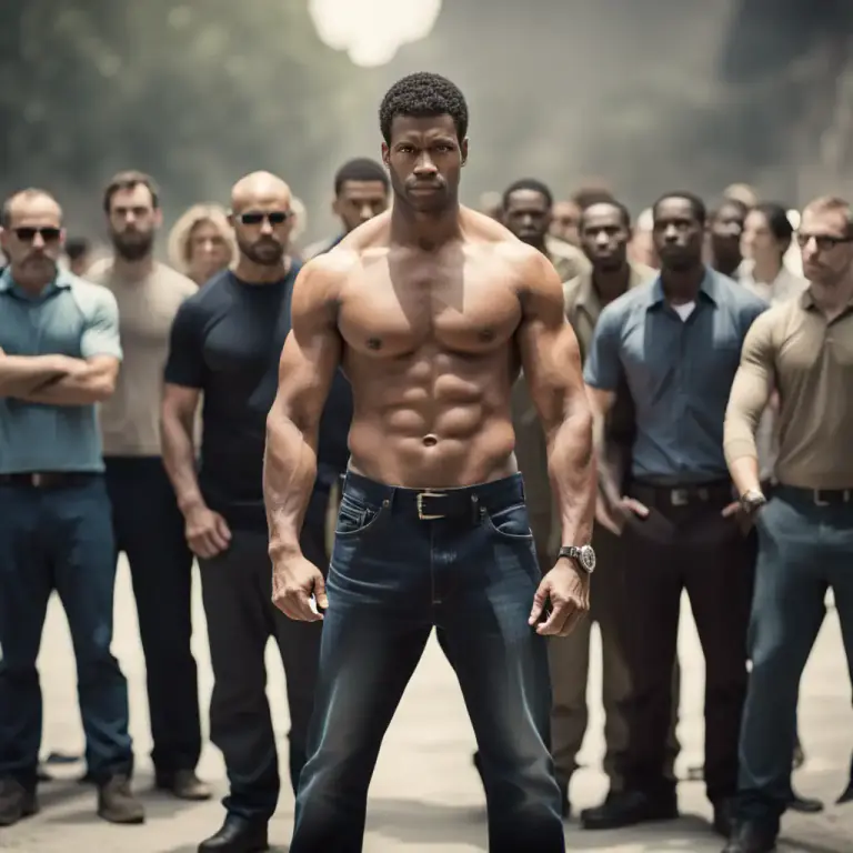 Visual representation of "badass" - A tough or aggressive person