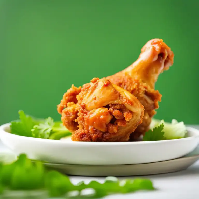 Visual representation of "drumstick" - The lower joint of the leg of a chicken, or similar bird, eaten as food.