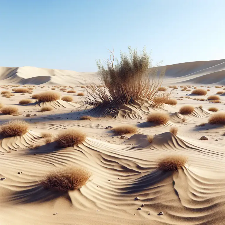 Visual representation of "blowout" - In geology, a hollow formed in sandy earth by the action of the wind.