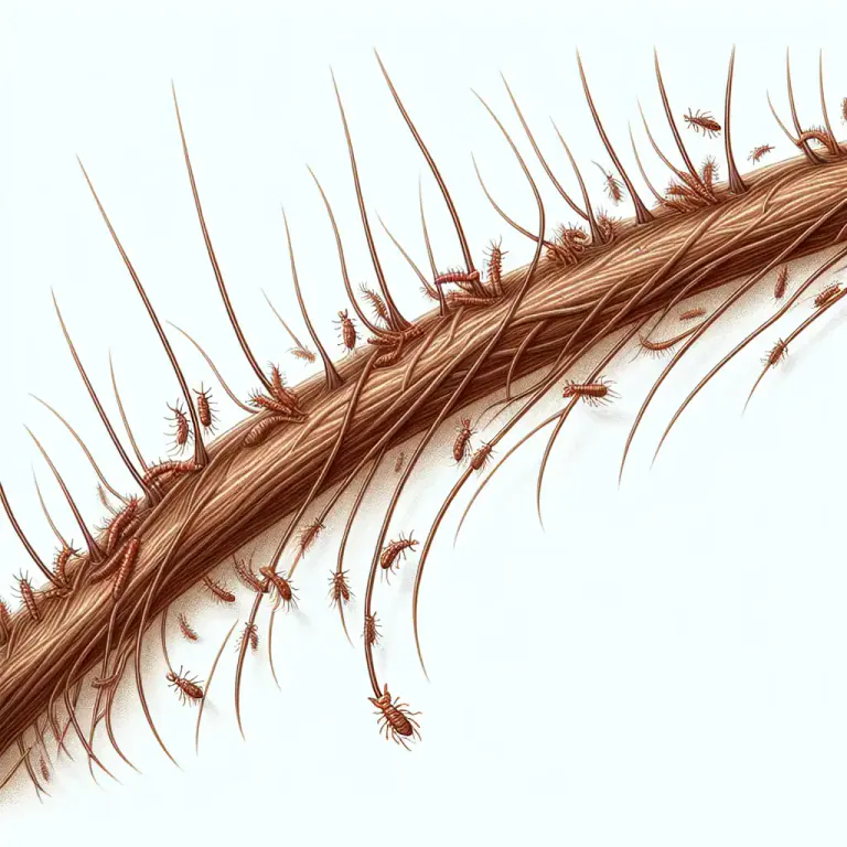 Visual representation of "lousy" - Full of or infested with lice.