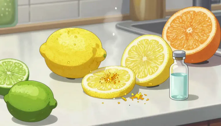 Visual representation of "citric" - Related to or containing citric acid, a weak organic acid found in citrus fruits.