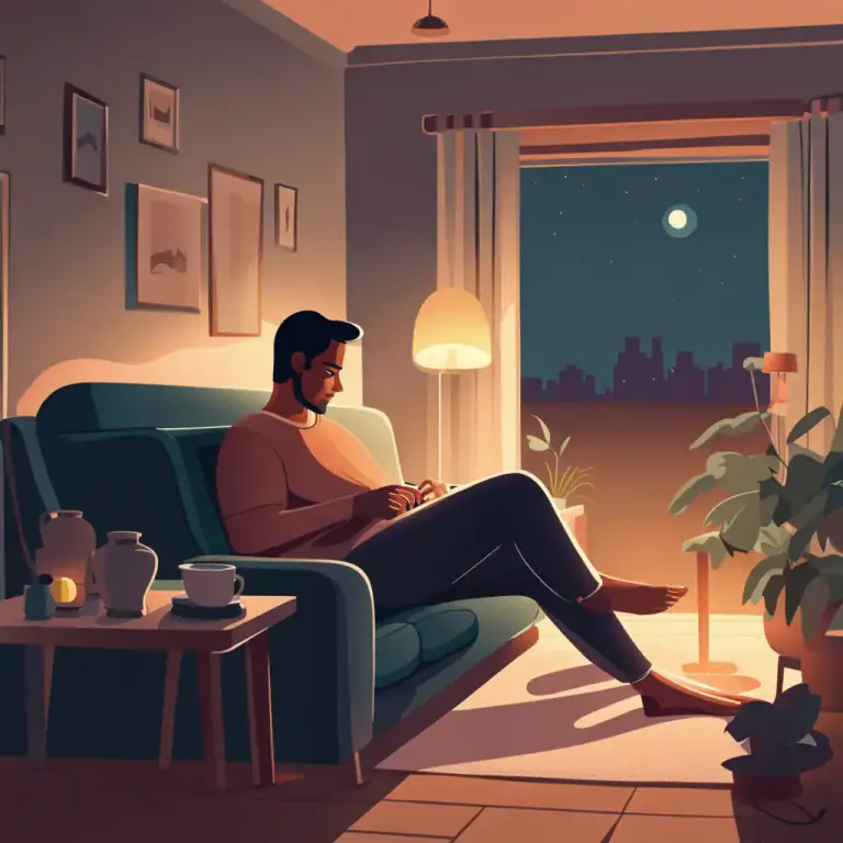 Visual representation of "stay in" - To remain inside or at home