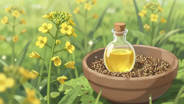 Visual representation of "camelina" - Camelina is a flowering plant belonging to the mustard family, cultivated for its seeds that are processed into an oil used for cooking and in cosmetics.
