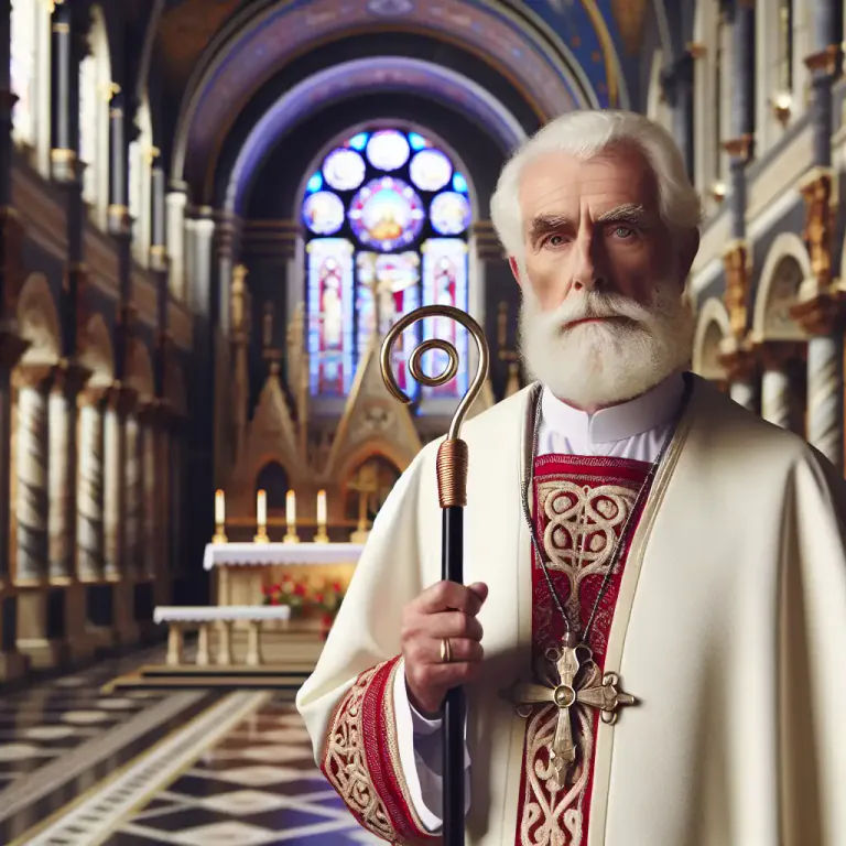 Visual representation of "bishopric" - The office or rank of a bishop