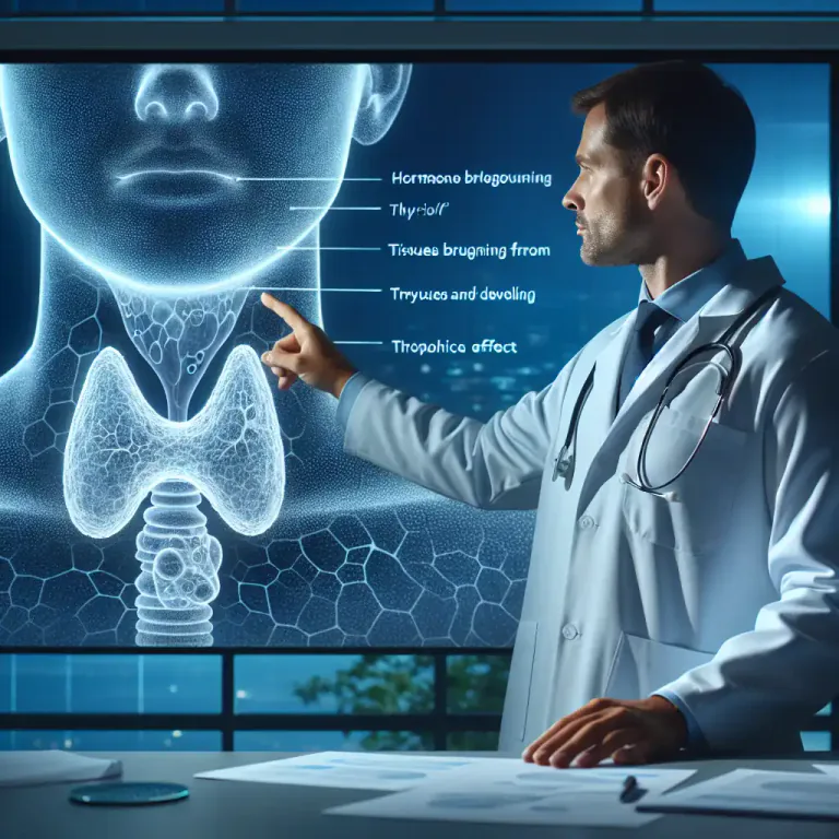 Visual representation of "trophic" - In biology, controlling the growth and development of an organ or tissue.
