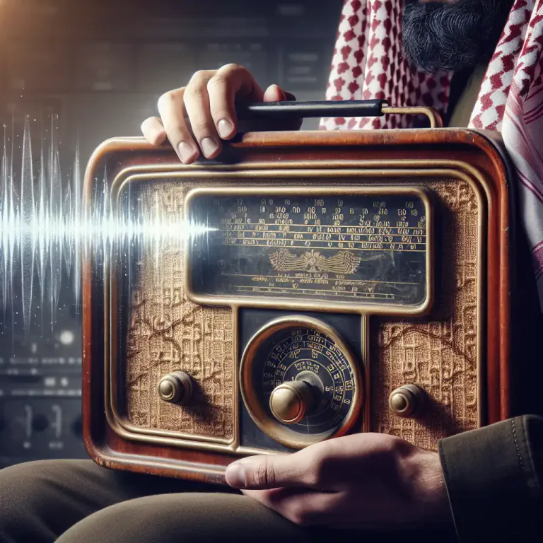 Visual representation of "radio" - Related to the radio or radio waves.