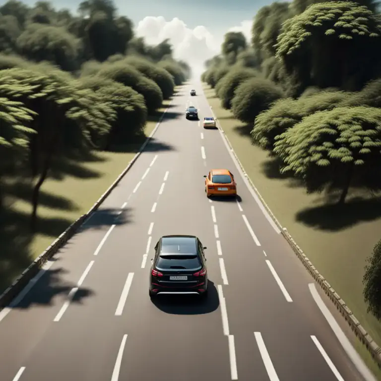 Visual representation of "give somebody/something a wide berth" - To leave a lot of space when passing by something