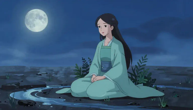 Visual representation of "yin" - In Chinese philosophy, the passive female principle of the universe, characterized as female and sustaining and associated with earth, dark, and cold.
