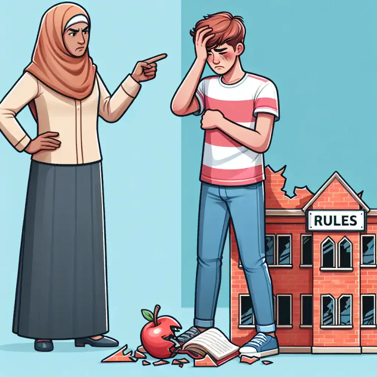 Visual representation of "discipline" - Punishment given to correct or train a person