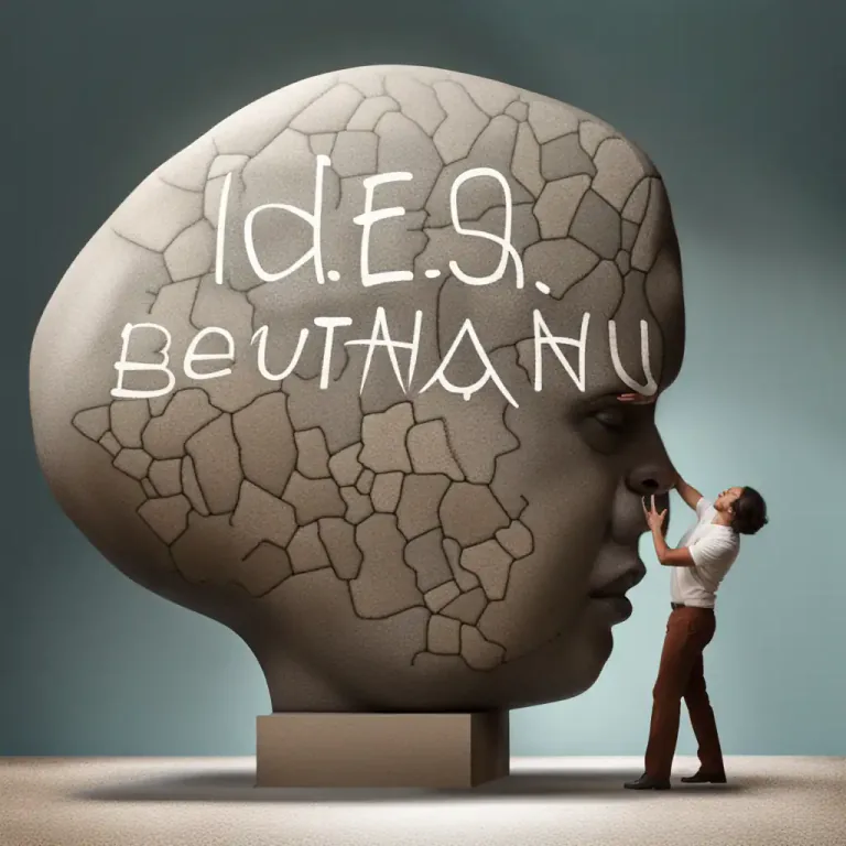 Visual representation of "your thick head" - Used to refer to someone's stubbornness or refusal to change their mind