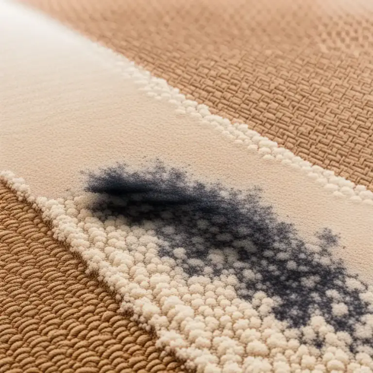 Visual representation of "spot" - To stain or mark something