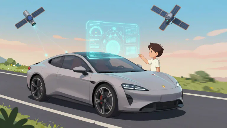 Visual representation of "telematics" - Telematics is the field that uses telecommunications technology to monitor and manage distant objects, most commonly vehicles.