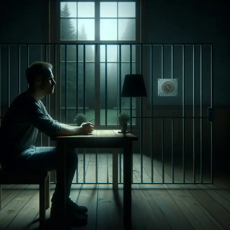 Visual representation of "seclusion" - The action of secluding, or the fact of being secluded