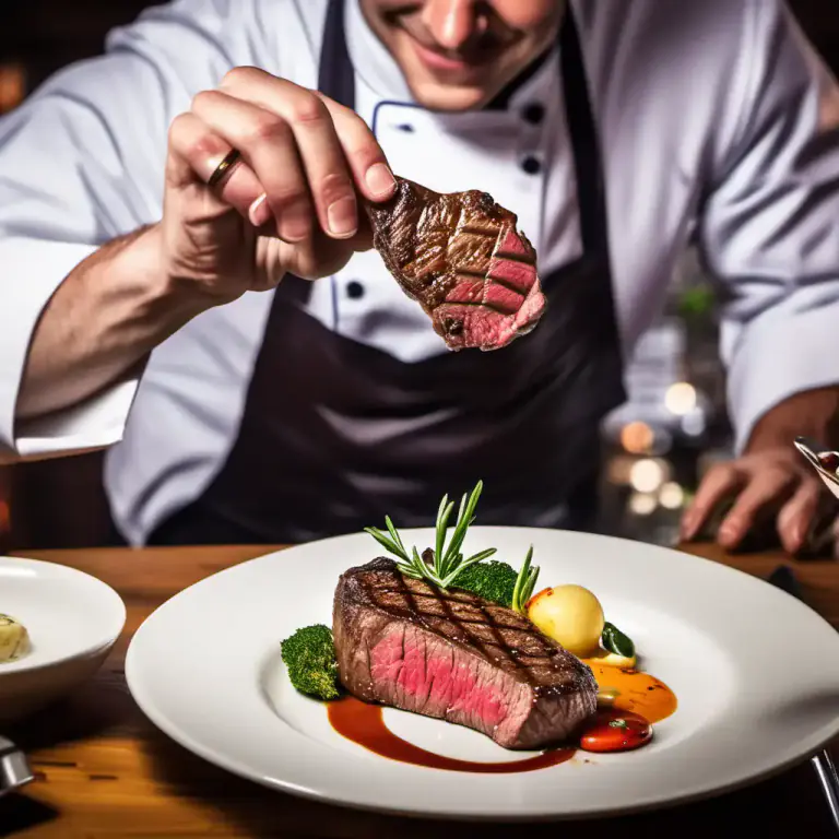 Visual representation of "serve up" - To present something in a particular way, especially food.