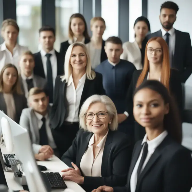 Visual representation of "dean" - A person who is the most senior or among the longest-serving members in an organization.