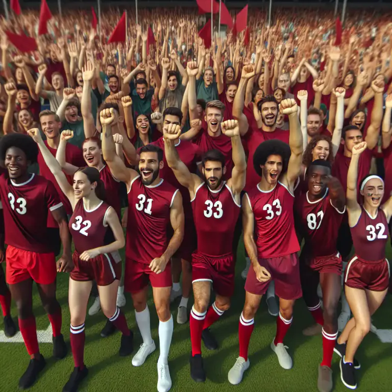 Visual representation of "red" - Relating to or denoting a sports team or its members