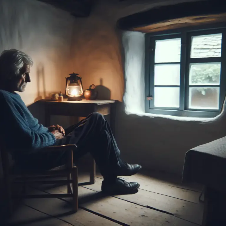 Visual representation of "anchorite" - In a broader sense, any person living in seclusion.