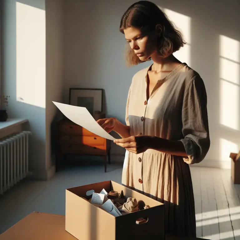 Visual representation of "docket" - A piece of paper that shows details about goods that have been bought or sold