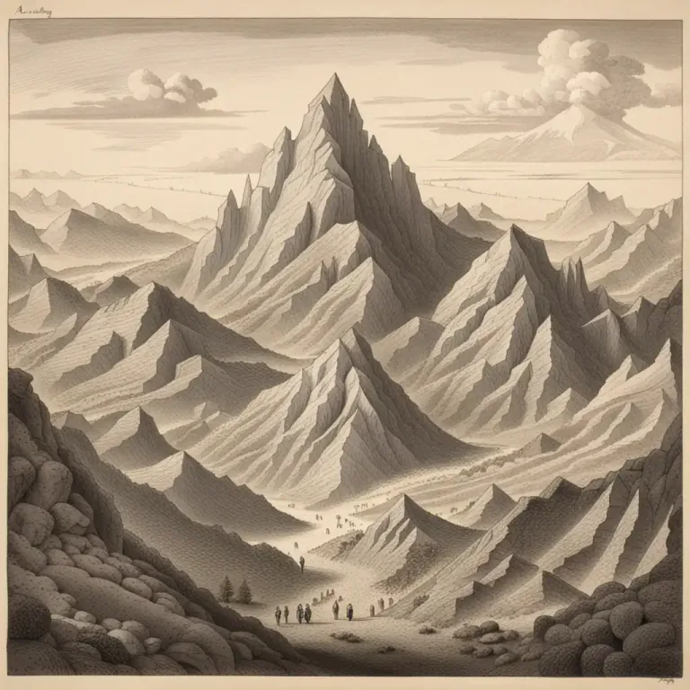 Visual representation of "outlier" - In geography, a part of a group of things (like mountains or rocks) that is located some distance from the main group.