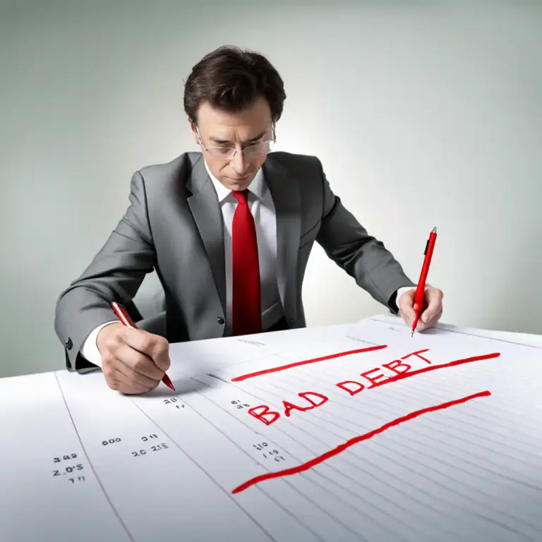 Visual representation of "write off" - to decide that something is not worth anything